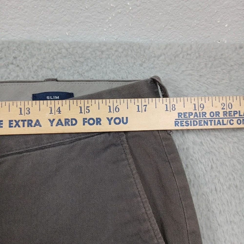 J.Crew Flex Slim Chino Pants Mens‎ 34x34 Gray Stretch